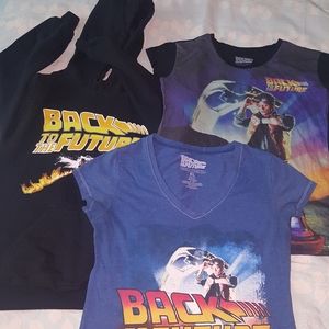 Bundle or 2 shirts and 1 hoody original Back to the future